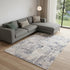 8' X 10' Gray Abstract Area Rug