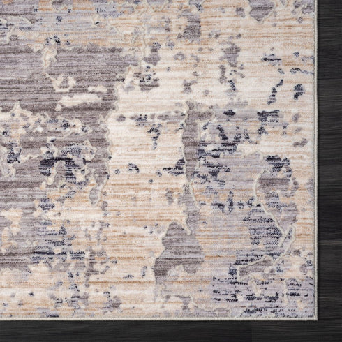 8' X 10' Gray Abstract Area Rug