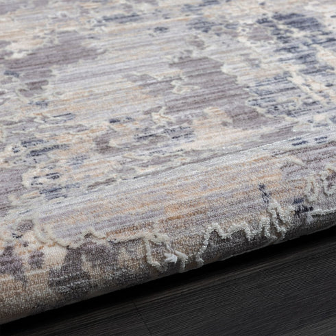 8' X 10' Gray Abstract Area Rug