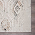 8' X 10' Cream Abstract Distressed Area Rug