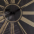Set of Two Black And Gold Wood Analog Square Cinema Wall Clocks