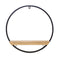 17" X 6" Brown Metal Circle Hanging Dimensional Sculpture