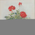 Set of Two White Brown And Red Flower Framed Art