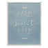 Set of Two Blue And White Farm Sweet Farm Metal Wall Decor