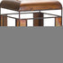 17" Bronze Distressed Geometric Metal And Glass Tabletop Lantern Candle Holder