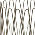 14" Gold Iron and Glass Tabletop Hurricane Candle Holder