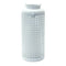 14" White Distressed Lattice Iron Floor Lantern Candle Holder