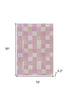 70" X 50" Pale Pink Kantha Cotton Patchwork Throw Blanket with Embroidery