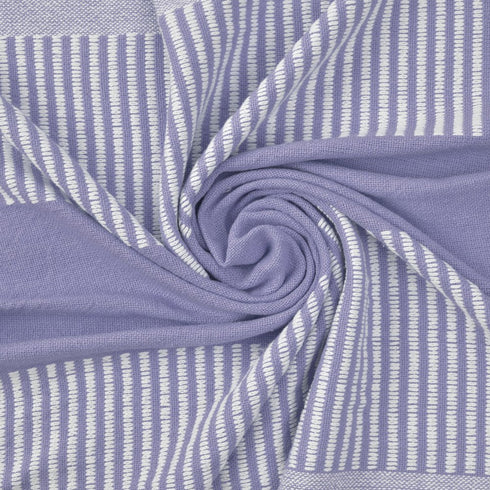 50" X 60" Yellow Woven Cotton Striped Throw Blanket with Tassels