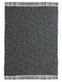 50" X 60" Black And Gold Geometric Cotton Woven Throw Blanket with Tassels