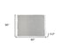 50" X 60" Gray and White Woven Cotton Geometric Throw Blanket with Fringe