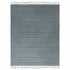 Beige Woven Cotton Striped Throw Blanket