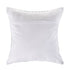 18" Light Blue And White Chevron Cotton Throw Pillow