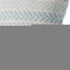 18" Light Blue And White Chevron Cotton Throw Pillow