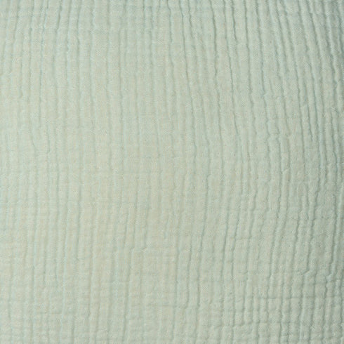 20" X 20" Aqua Blue And Cream 100% Cotton Zippered Pillow