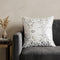 20" X 20" White And Silver 100% Cotton Animal Print Zippered Pillow