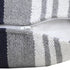 20" Navy Blue Gray And White Cotton Coastal Throw Pillow