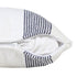 20" X 20" Pale Blue And White 100% Cotton Geometric Zippered Pillow