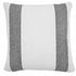 20" X 20" Black And White 100% Cotton Geometric Zippered Pillow
