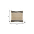 20" X 20" Beige And Ivory Jute Striped Zippered Pillow With Fringe