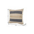 24" Denim Blue Jute Throw Pillow