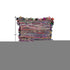 26" Blue and Red Throw Pillow with Fringe