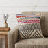 18" Blue and Beige Throw Pillow
