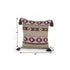 20" Black and Yellow Throw Pillow with Tassels