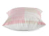 20" Pink And Off White Patchwork Cotton Throw Pillow