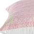 20" Pink And Off White Patchwork Cotton Throw Pillow
