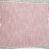 20" X 20" Pink Gray And White 100% Cotton Striped Zippered Pillow