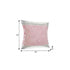 20" X 20" Pink Gray And White 100% Cotton Striped Zippered Pillow