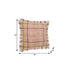 20" Pink And Yellow Cotton Plaid Throw Pillow with Fringe