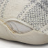 20" X 20" White And Gray-Blue Polyester Plaid Zippered Pillow