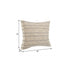 20" Taupe and Dusty Blue Jute Throw Pillow