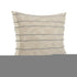 20" Taupe and Dusty Blue Jute Throw Pillow