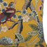 20" Yellow And Blue Bird Floral Throw Pillow with Embroidery