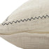 20" X 20" Off-White And Navy 100% Cotton Abstract Zippered Pillow