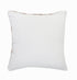 20" X 20" White And Tan 100% Cotton Geometric Zippered Pillow