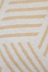 20" X 20" Tan And White 100% Cotton Geometric Zippered Pillow