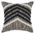 18" Black and Off White Throw Pillow