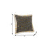 20" X 20" Black Gold And White Polyester And Cotton Blend Geometric Zippered Pillow