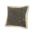 20" X 20" Black Gold And White Polyester And Cotton Blend Geometric Zippered Pillow