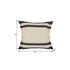 26" X 26" Ensign Blue White And Linen 100% Cotton Striped Zippered Pillow
