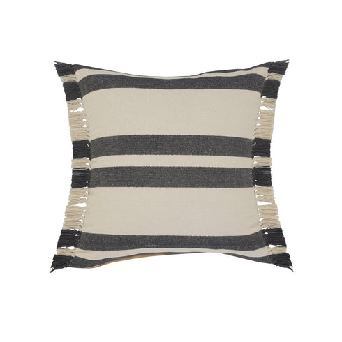 20" Gray and White Throw Pillow
