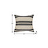 20" Gray and White Throw Pillow