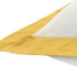 20" X 20" White And Golden Yellow 100% Cotton Geometric Zippered Pillow