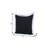 20" Black And White Cotton Geometric Throw Pillow
