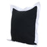 20" Black And White Cotton Geometric Throw Pillow