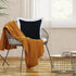 20" Black And White Cotton Geometric Throw Pillow